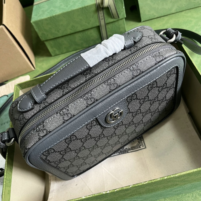 Gucci Ophidia small shoulder bag with Web Grey 739392