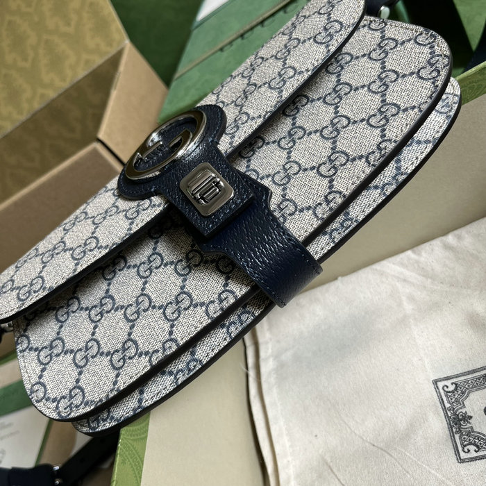 Gucci Supreme canvas Blondie belt bag Blue 718154