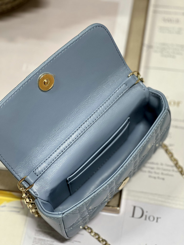 LADY DIOR PHONE POUCH Blue D0977