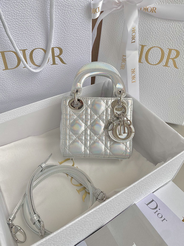 Micro Lady Dior Lambskin Top Handble Bag DM3305
