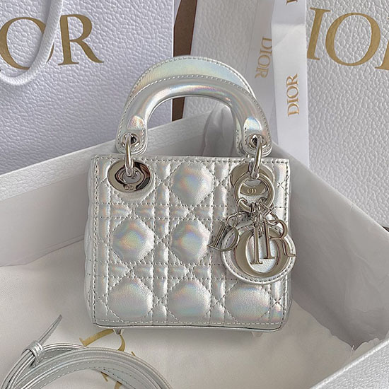 Micro Lady Dior Lambskin Top Handble Bag DM3305