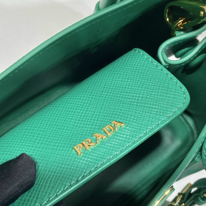 Prada Double Saffiano leather mini bag Green 1BG443