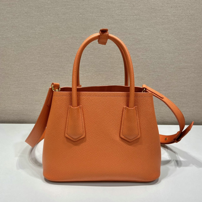 Prada Double Saffiano leather mini bag Orange 1BG443