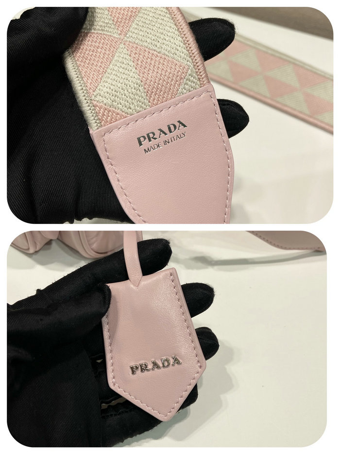 Prada multi-pocket shoulder bag Alabaster Pink 1BH198