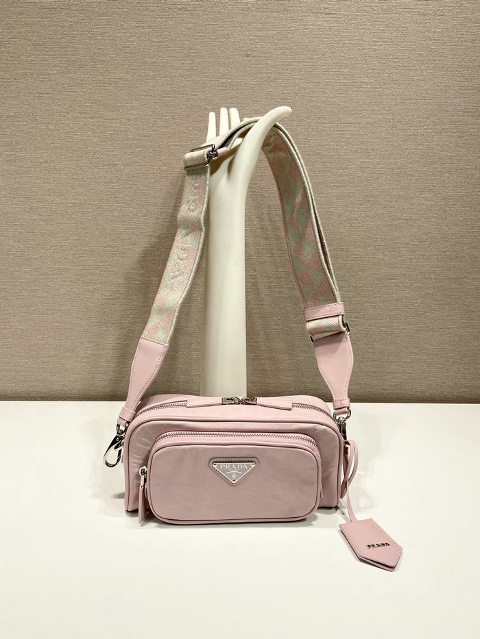 Prada multi-pocket shoulder bag Alabaster Pink 1BH198