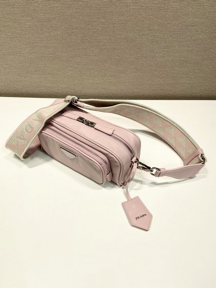 Prada multi-pocket shoulder bag Alabaster Pink 1BH198