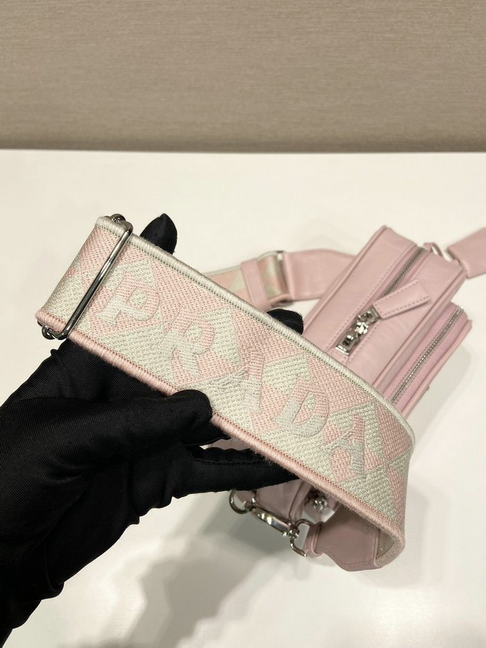 Prada multi-pocket shoulder bag Alabaster Pink 1BH198