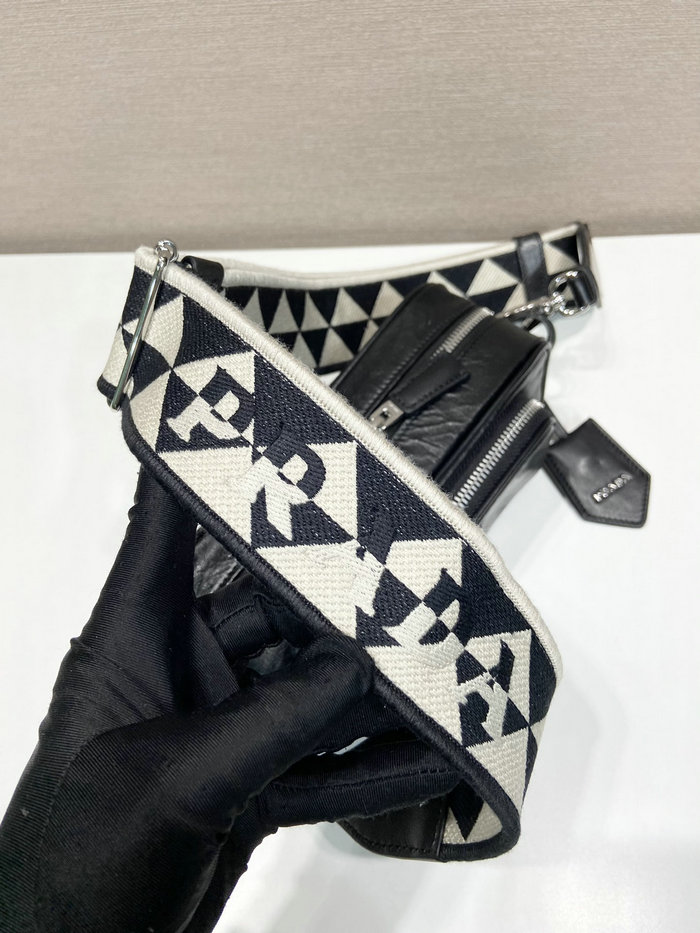 Prada multi-pocket shoulder bag Black 1BH198