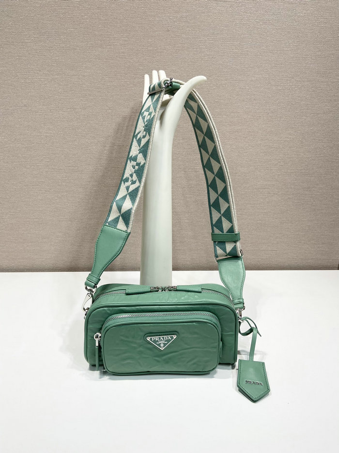 Prada multi-pocket shoulder bag Sage Green 1BH198