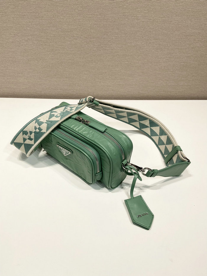 Prada multi-pocket shoulder bag Sage Green 1BH198