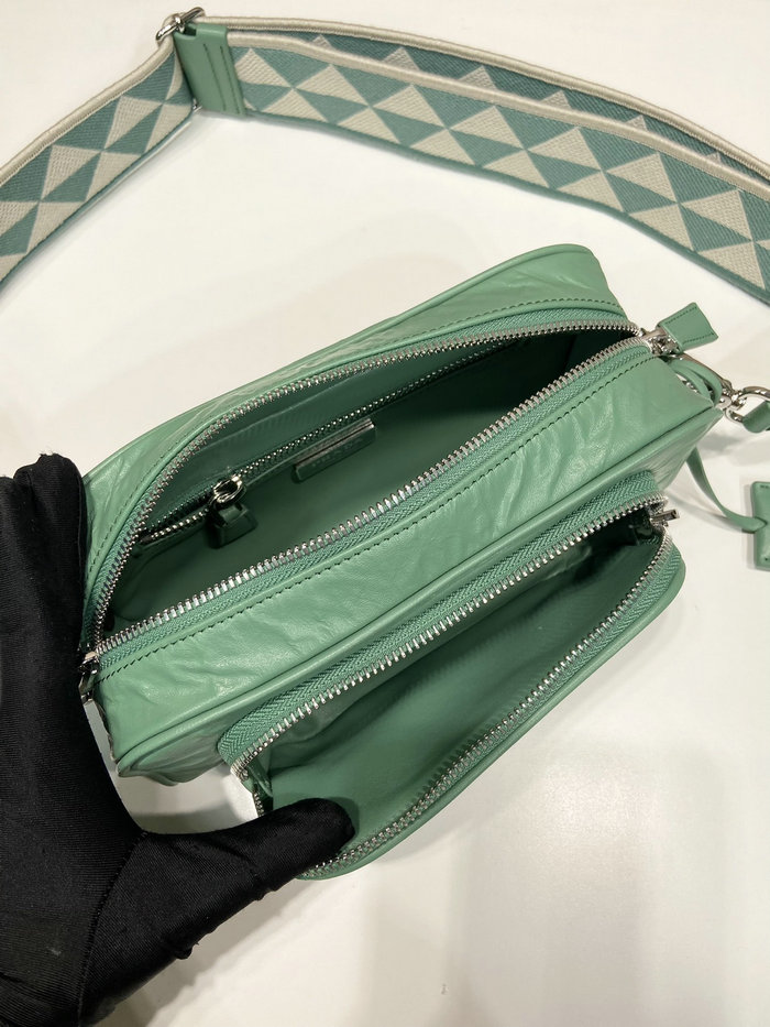 Prada multi-pocket shoulder bag Sage Green 1BH198