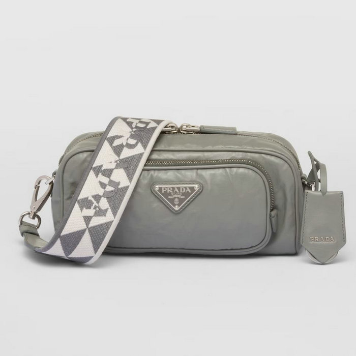 Prada multi-pocket shoulder bag Slate Grey 1BH198