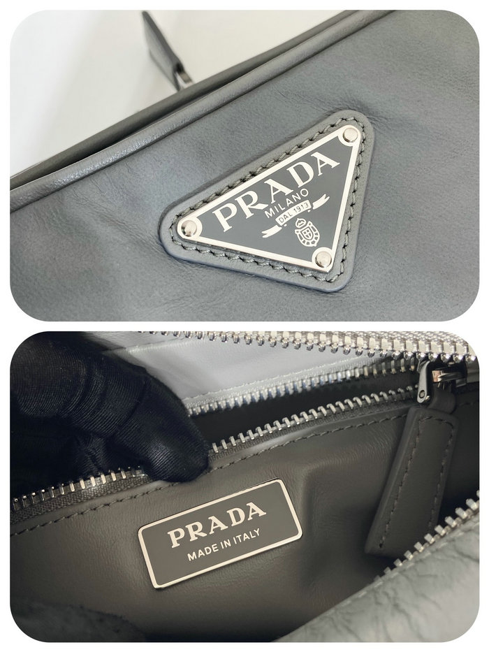 Prada multi-pocket shoulder bag Slate Grey 1BH198