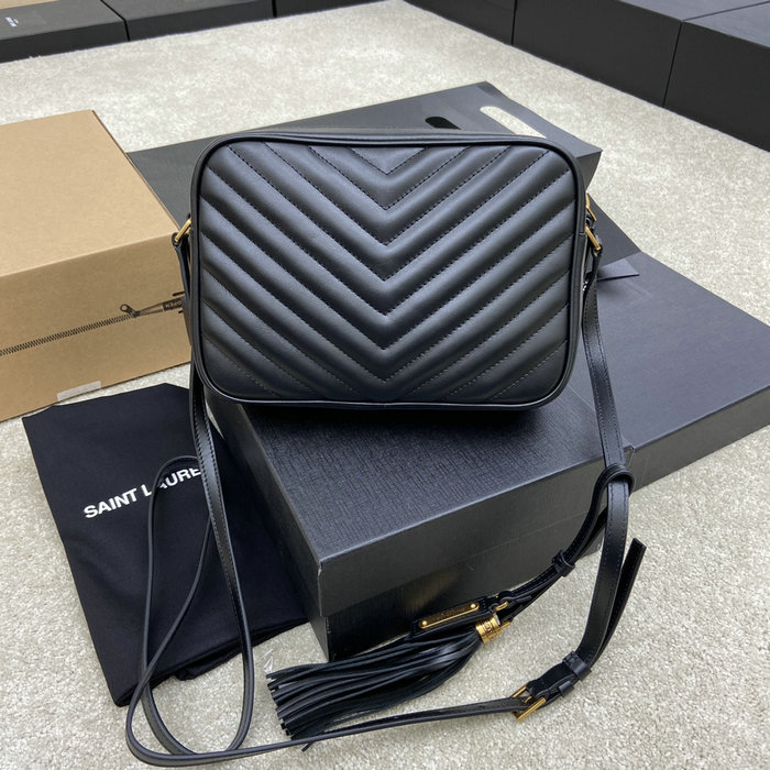 Saint Laurent Lou Camera Bag Black with Gold 520534