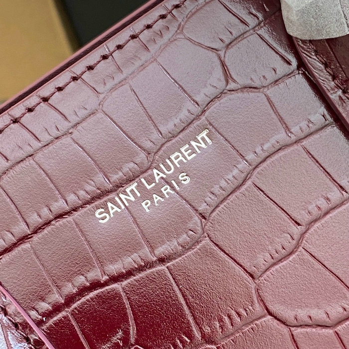 Saint Laurent Sac De Jour BABY Bag Burgundy 421863