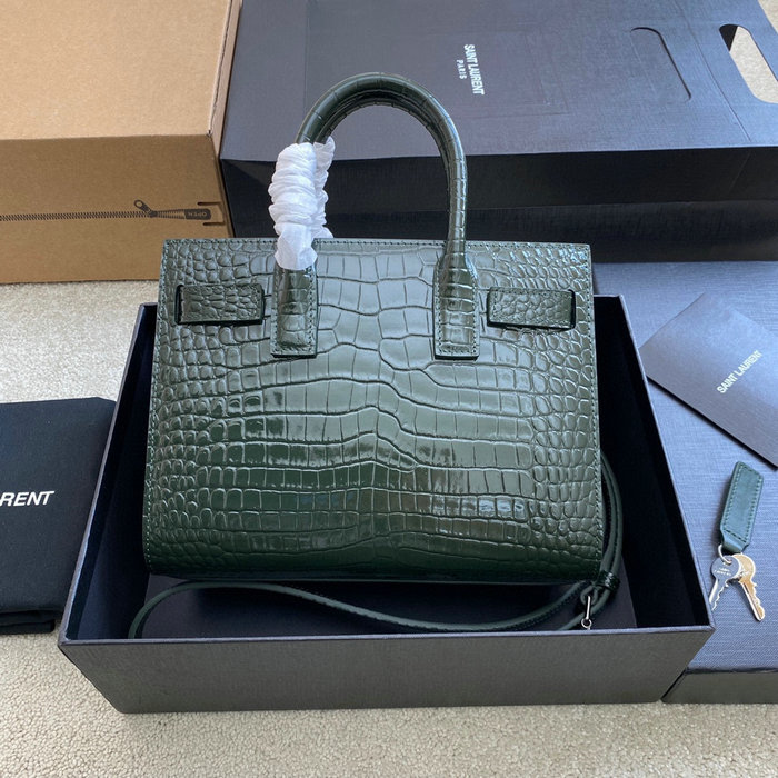 Saint Laurent Sac De Jour Nano Bag Green 392035