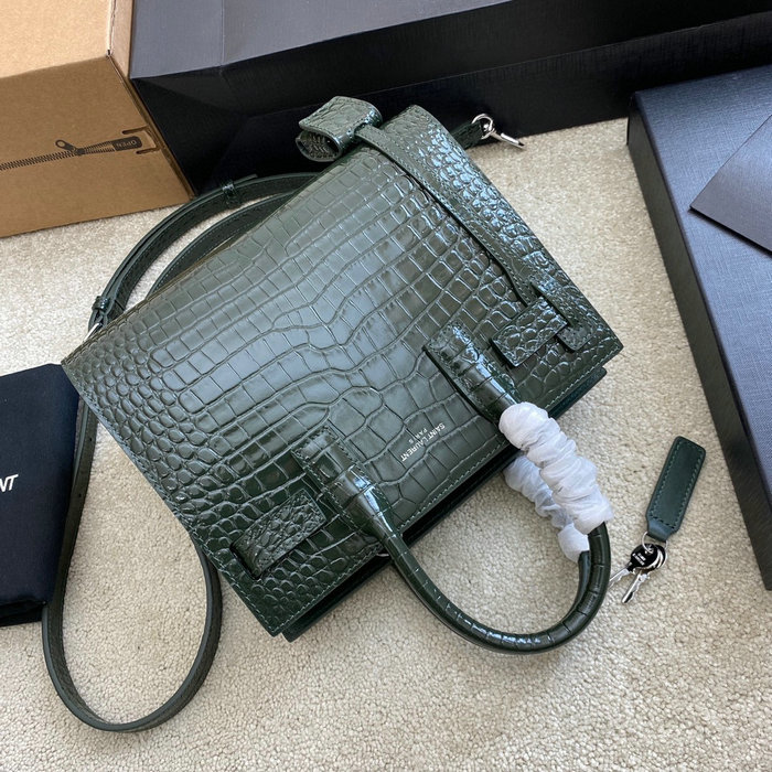 Saint Laurent Sac De Jour Nano Bag Green 392035