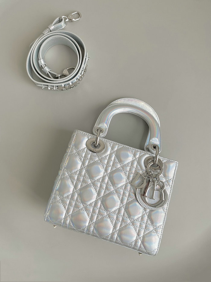 Small Lady Dior Lambskin Top Handble Bag DM4123