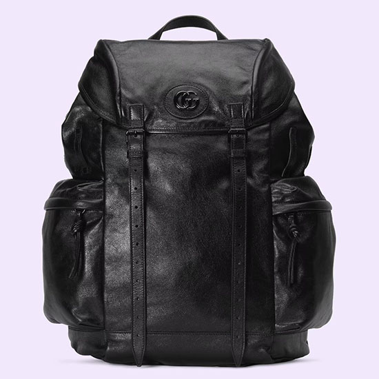 Gucci Backpack with tonal Double G Black 725657