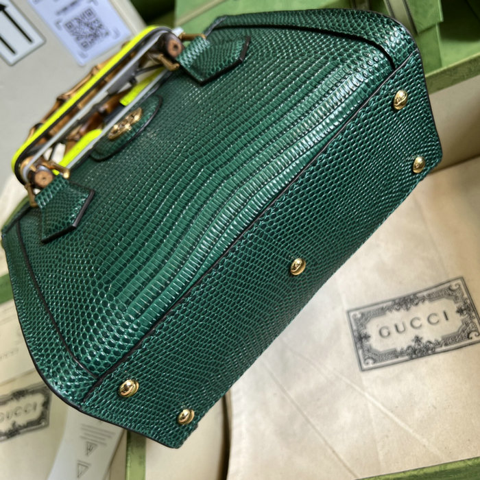 Gucci Diana lizard mini bag Green 675800