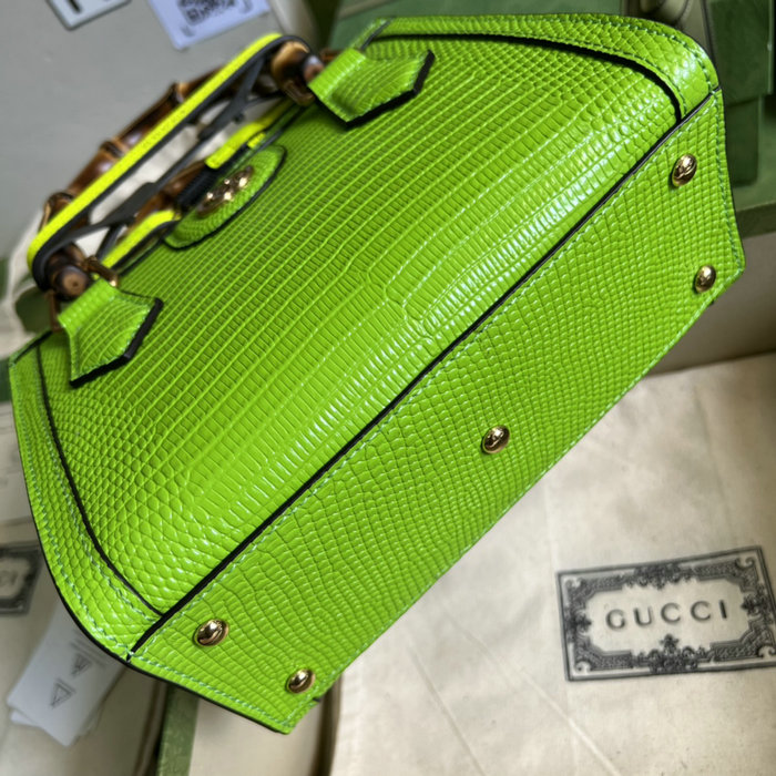 Gucci Diana lizard mini bag Pastel Green 675800