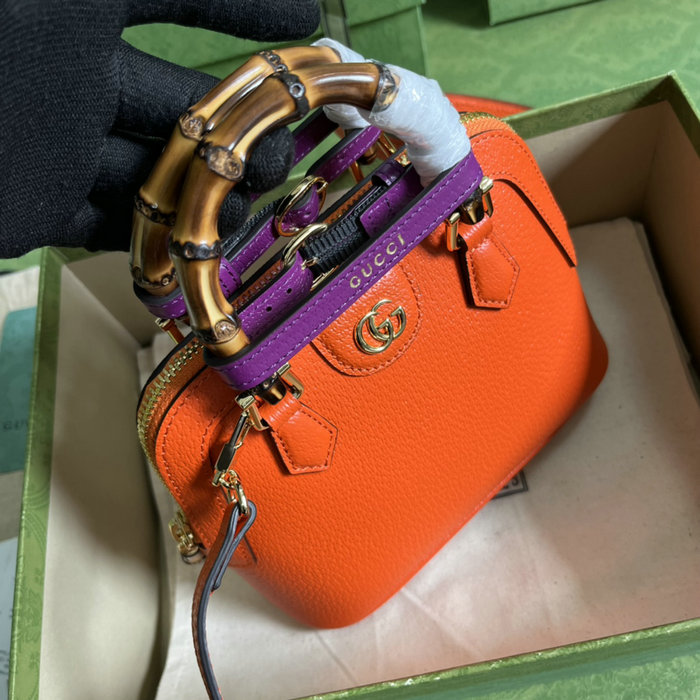 Gucci Diana mini tote bag Orange 715775