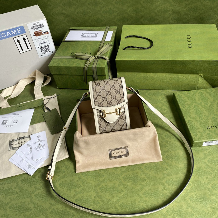 Gucci Horsebit 1955 mini bag White 625615