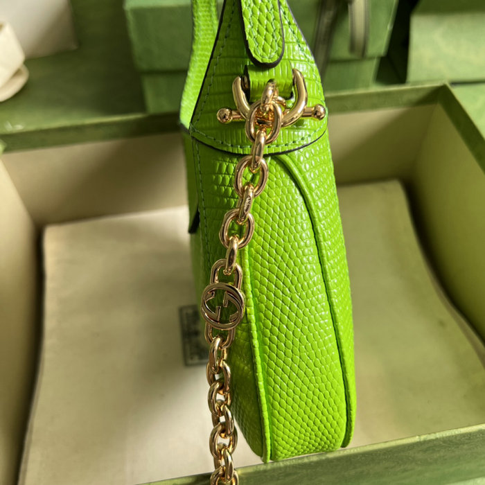 Gucci Jackie 1961 lizard mini bag Pastel Green 675799