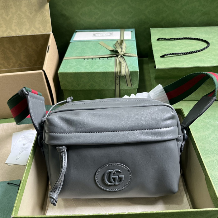 Gucci Shoulder bag with tonal Double G Grey 725696