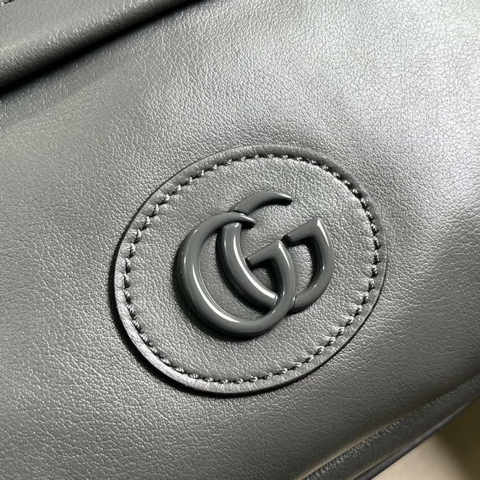 Gucci Shoulder bag with tonal Double G Grey 725696