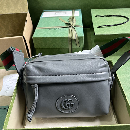 Gucci Shoulder bag with tonal Double G Grey 725696