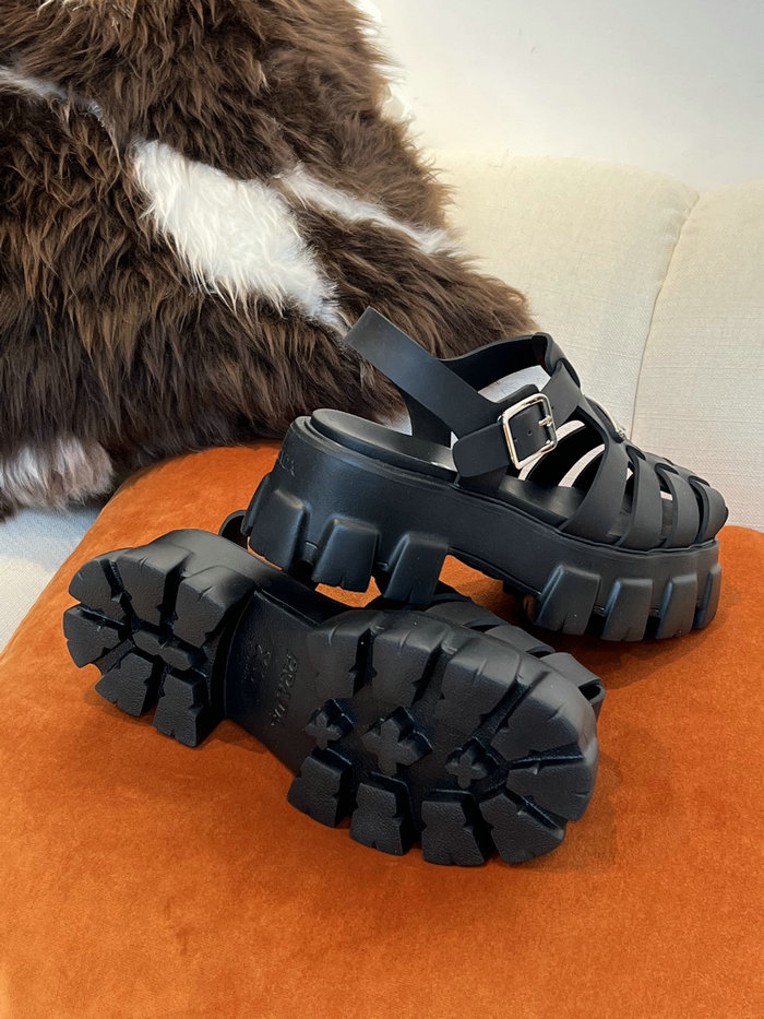 Prada Foam rubber sandals Black SDP051402