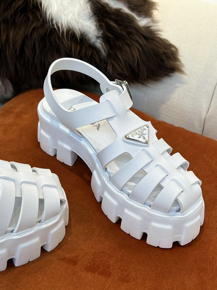 Prada Foam rubber sandals White SDP051402