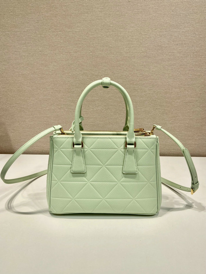 Prada Saffiano leather handbag Green 1BA896