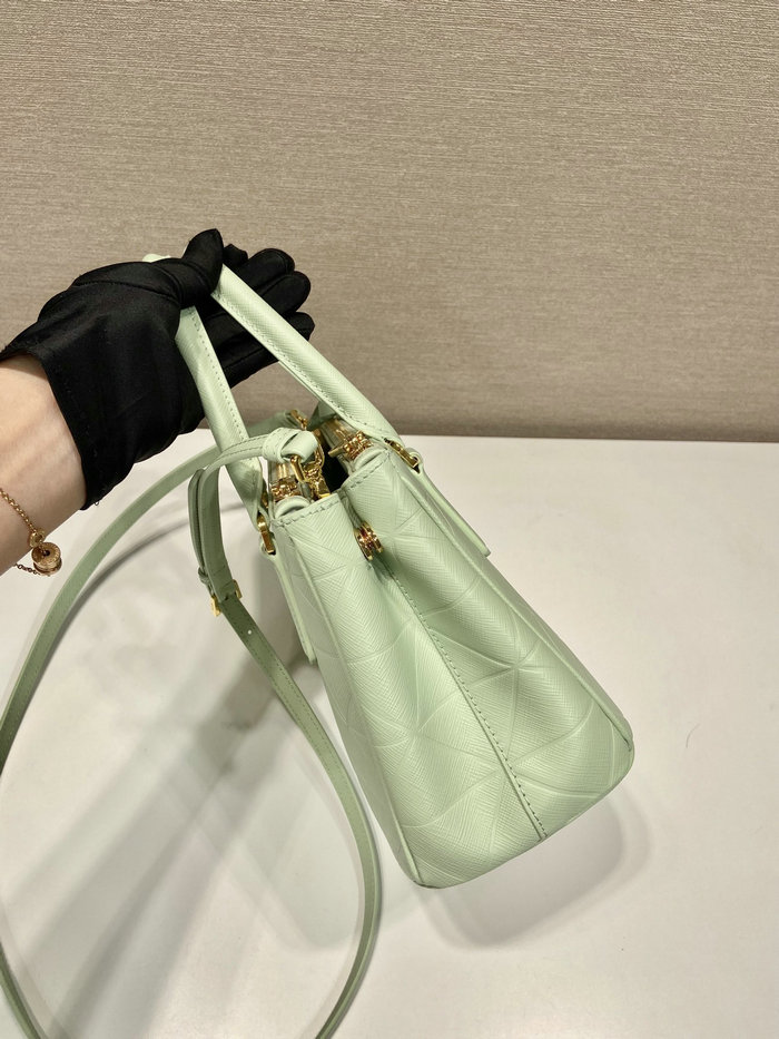 Prada Saffiano leather handbag Green 1BA896