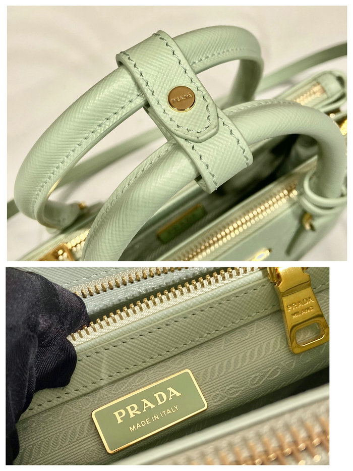 Prada Saffiano leather handbag Green 1BA896