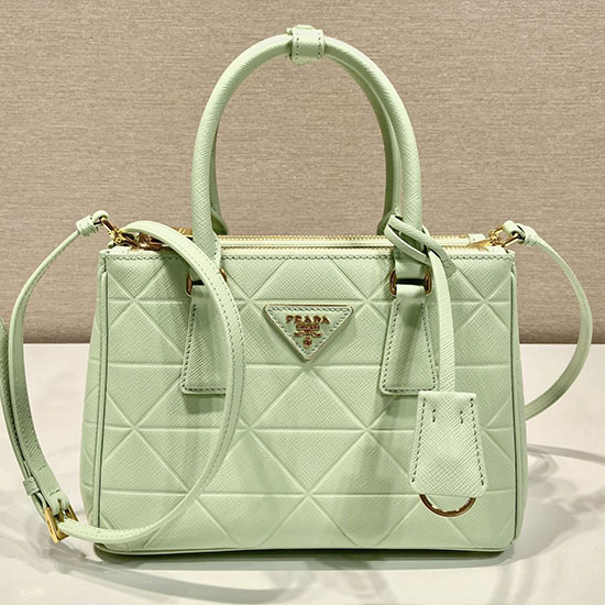 Prada Saffiano leather handbag Green 1BA896