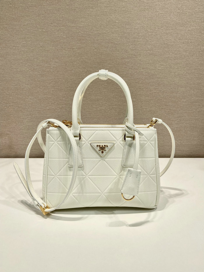 Prada Saffiano leather handbag White 1BA896