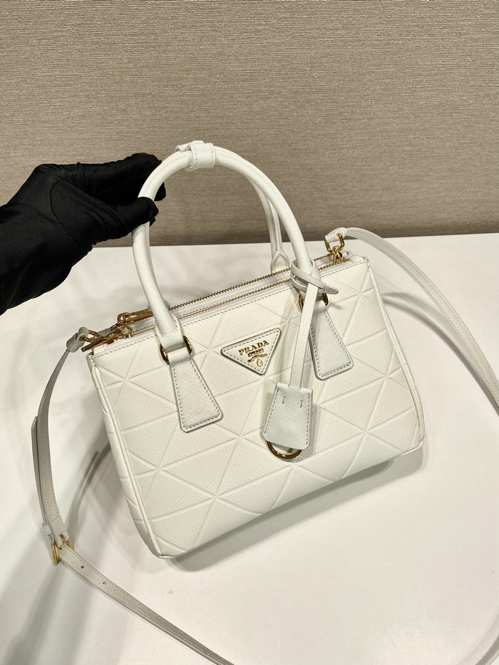 Prada Saffiano leather handbag White 1BA896