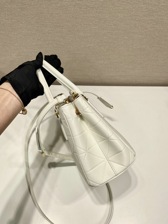 Prada Saffiano leather handbag White 1BA896