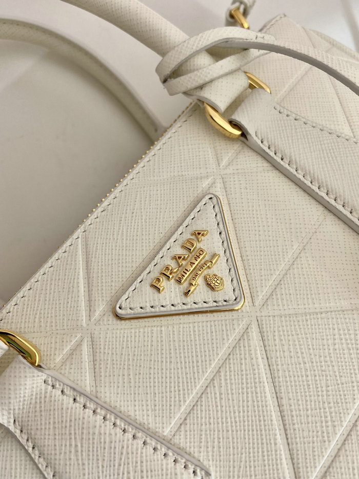 Prada Saffiano leather handbag White 1BA896