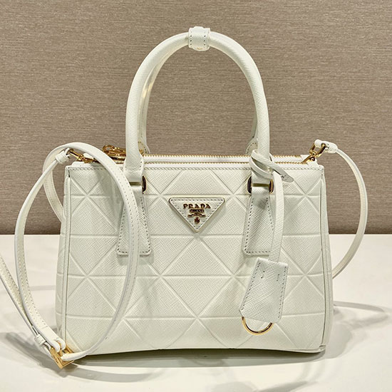 Prada Saffiano leather handbag White 1BA896