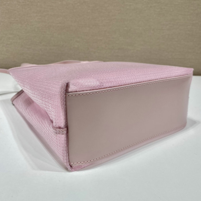 Prada Small sequined mesh tote bag Pink 1BG417