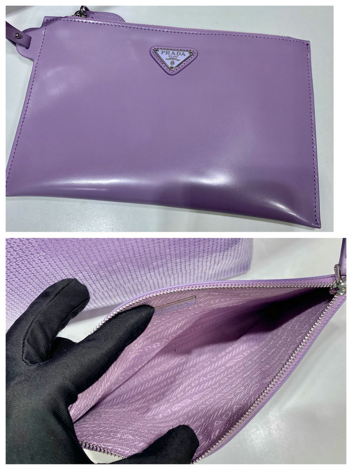 Prada sequined mesh tote bag Purple 1BG416