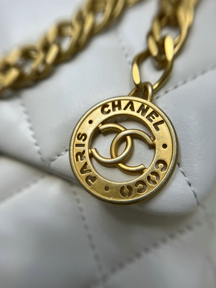 Small Chanel Flap Bag White AS4012