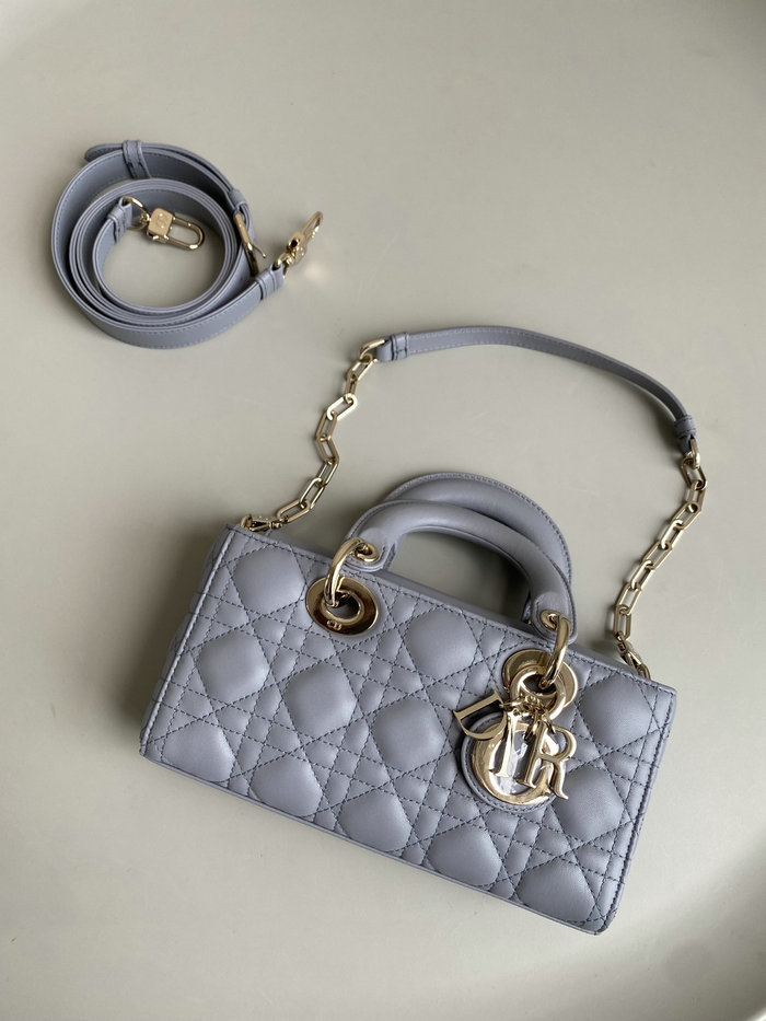 Small LADY D-JOY BAG Grey D3380