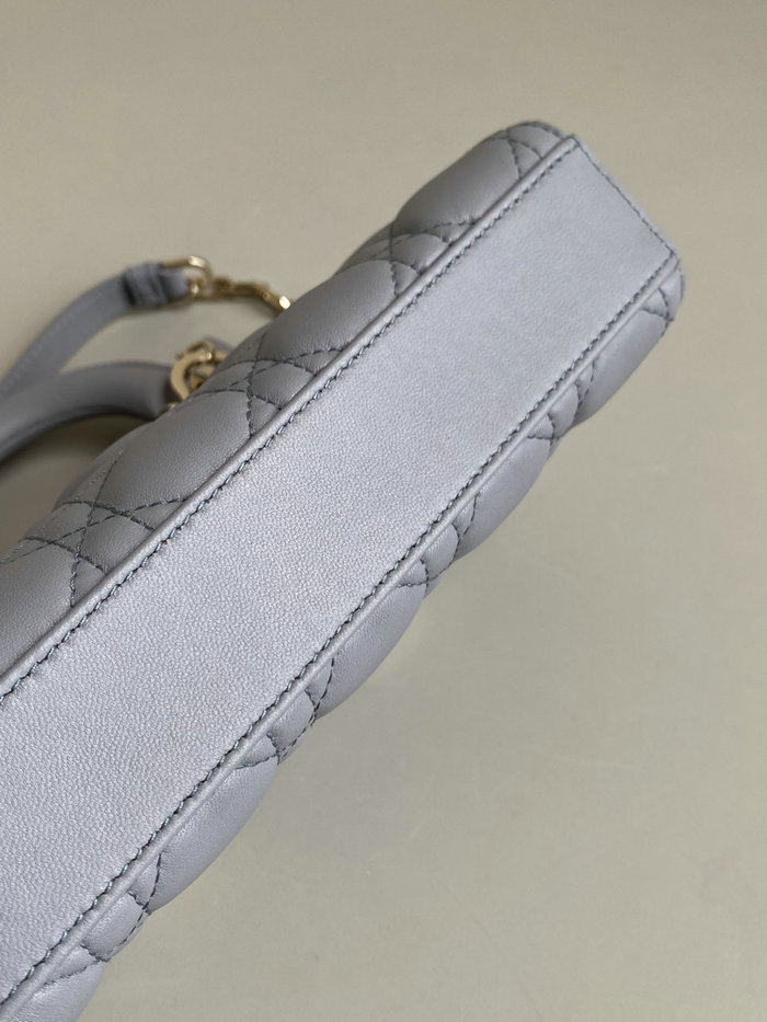 Small LADY D-JOY BAG Grey D3380