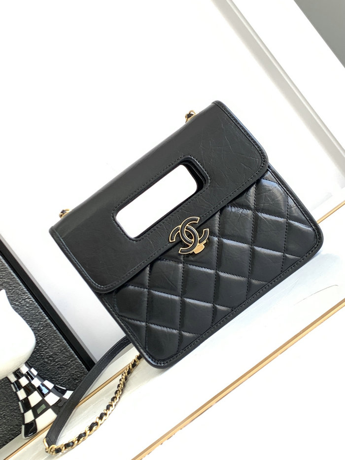 Chanel Aged Calfskin Mini Flap Bag AS4025