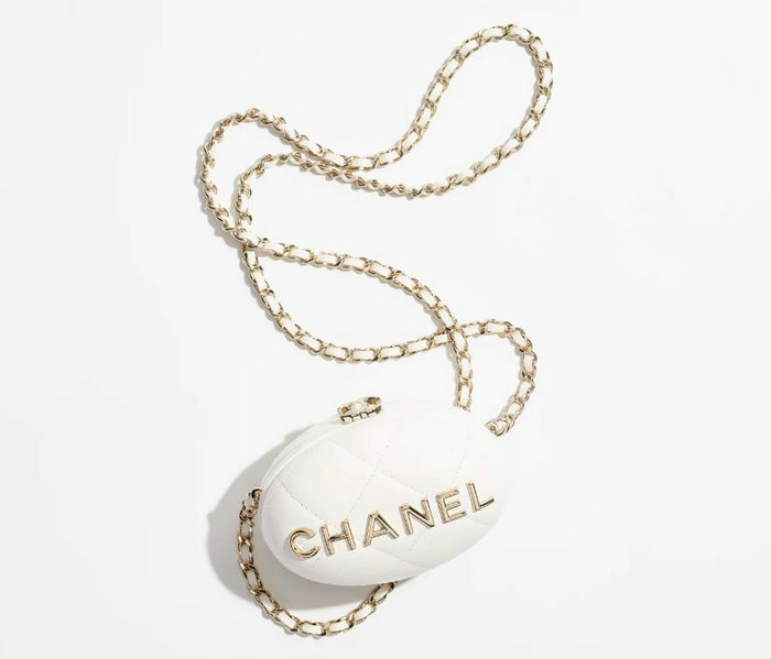 Chanel Clutch With Chain White AP3252