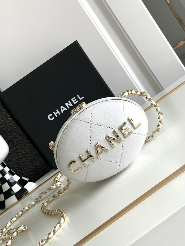 Chanel Clutch With Chain White AP3252